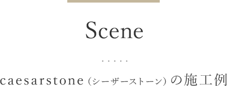 Scene caesarstone（シーザーストーン）の施工例