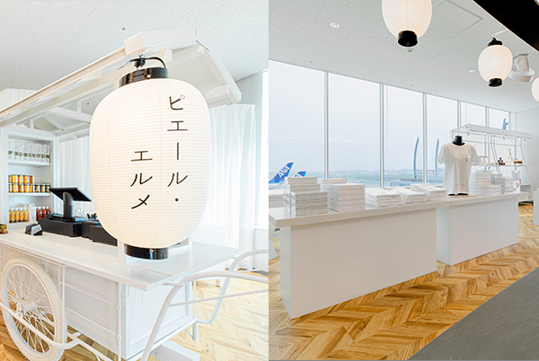 「Made in ピエール・エルメ 福岡空港」にもシーザーストーンが採用されています。