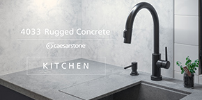 Caesarstone　4033 Rugged Concrete 　キッチン