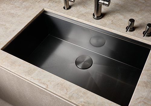 Rivet サンドブラスト仕上げのブラックステンレス